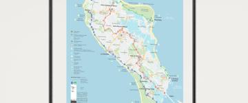 Carte des pistes cyclables de l'île d'Oléron