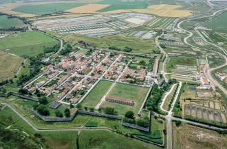 Luchtfoto van de Festung von Brouage