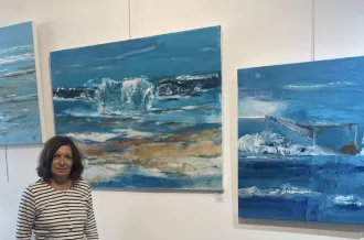 Vernissage exposition Francine Alary - A fleur d'eau_Saint-Denis-d'Oléron