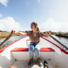 ¡Un pequeño paseo en barco por Port des Salines!