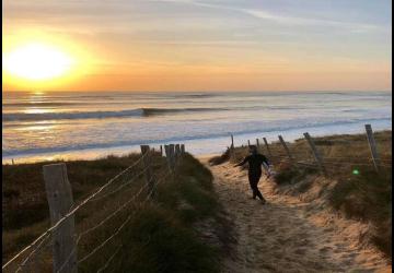 Plage du Treuil 1km