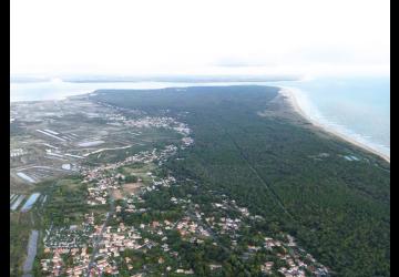 Vue aérienne Camping Le Maine