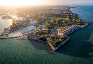 Vue aérienne de la Citadelle du Château d'Oléron