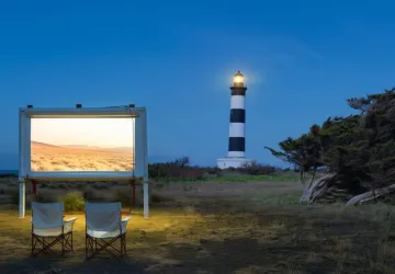 Cinéma de plein-air "A bicyclette"_Saint-Denis-d'Oléron