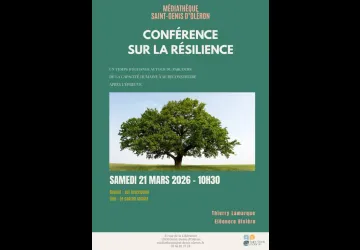 Conférence sur le thème de "la résilience" avec Lemarque Thierry et Rivière Eléonore_Saint-Denis-d'Oléron
