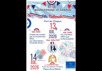 Fête Nationale à Bourcefranc - animations,  éclade et feu d'artifice_Bourcefranc-le-Chapus
