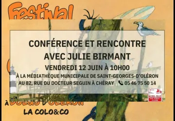 Conférence et rencontre avec Julie Birmant_Saint-Georges-d'Oléron
