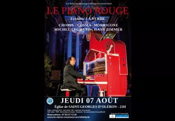 Concert "Piano Rouge" avec Frédéric DE VERDE_Saint-Georges-d'Oléron