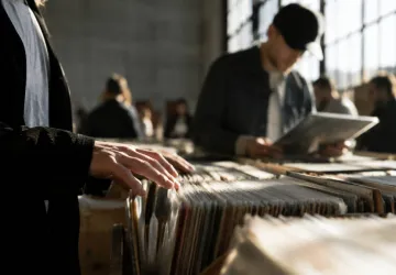 Marché du vinyle au Shapers Club House, Marennes