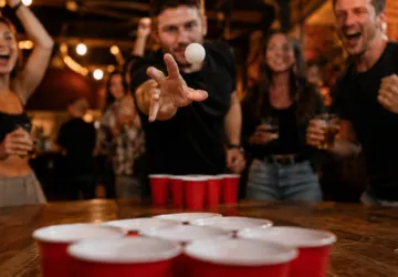 Tournoi de beer pong au Shapers Club House, Marennes
