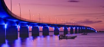 Viaduc entre l'île d'Oléron et le bassin de Marennes